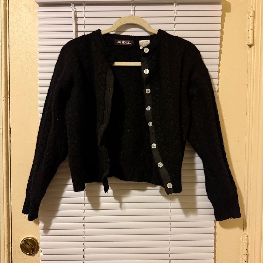J.G. Hook Black Women's Cardigan Sweater